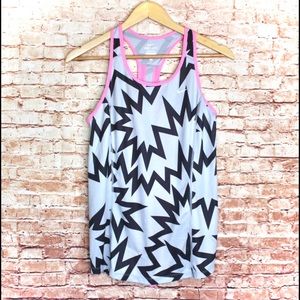 Nike Crazy Pattern Racerback Tank Top Lightweight